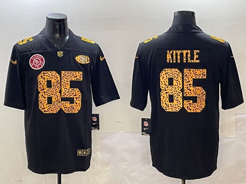 Men San Francisco 49ers #85 Kittle Black Panther pattern Nike 2025 Limited NFL Jersey style 4->san francisco 49ers->NFL Jersey